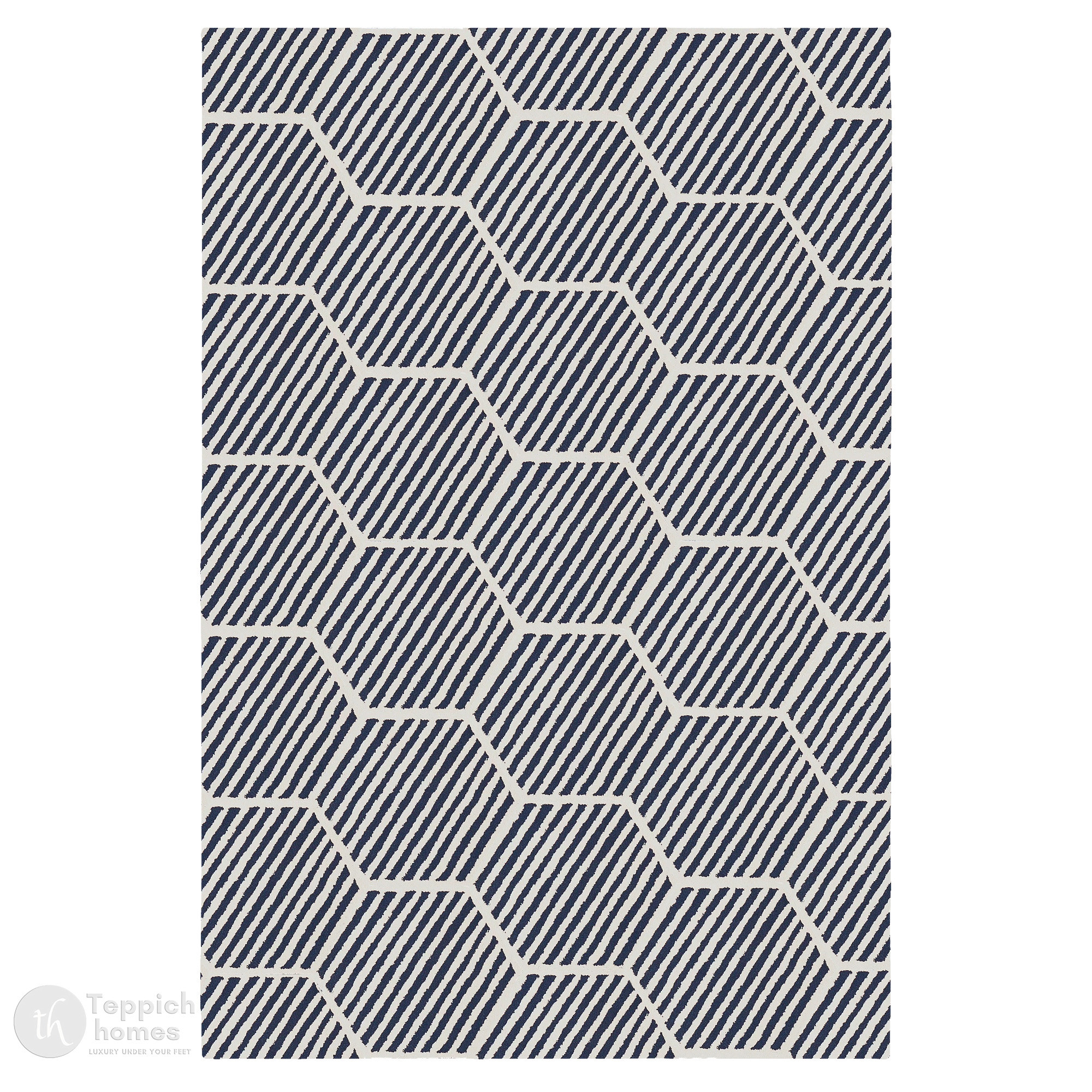 Bedroom carpet  Geometric wool  Area rug 6x10  7x10 8x10 8x11 9x12  Tufted carpets  White and Blue wool