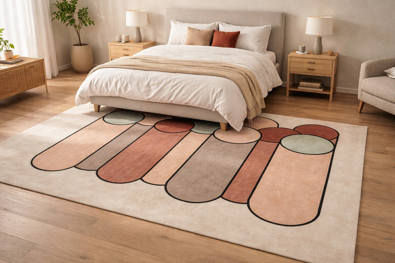 Hand Tufted Modern Woolen Rug Rectangle Dining Rooms Bedrooms and Living Room Available in 5x7 6x9 8x9 and 9x11 Sizes