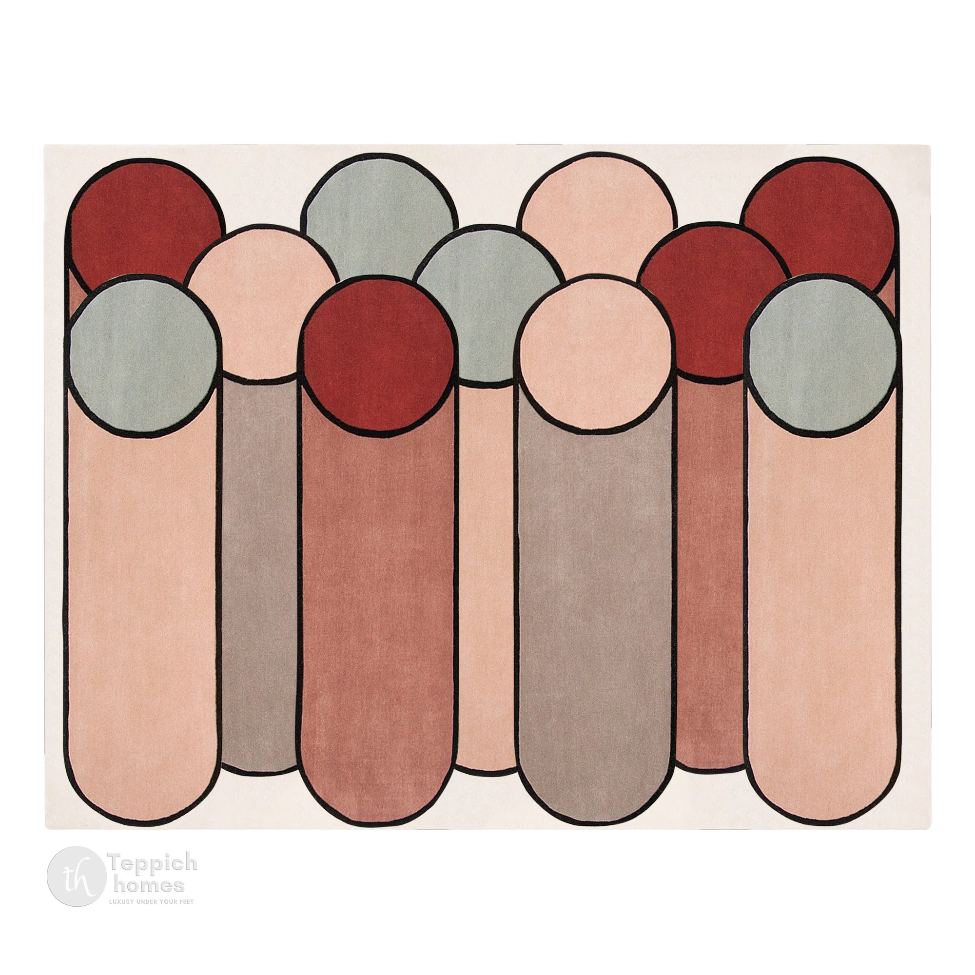 Hand Tufted Modern Woolen Rug Rectangle Dining Rooms Bedrooms and Living Room Available in 5x7 6x9 8x9 and 9x11 Sizes