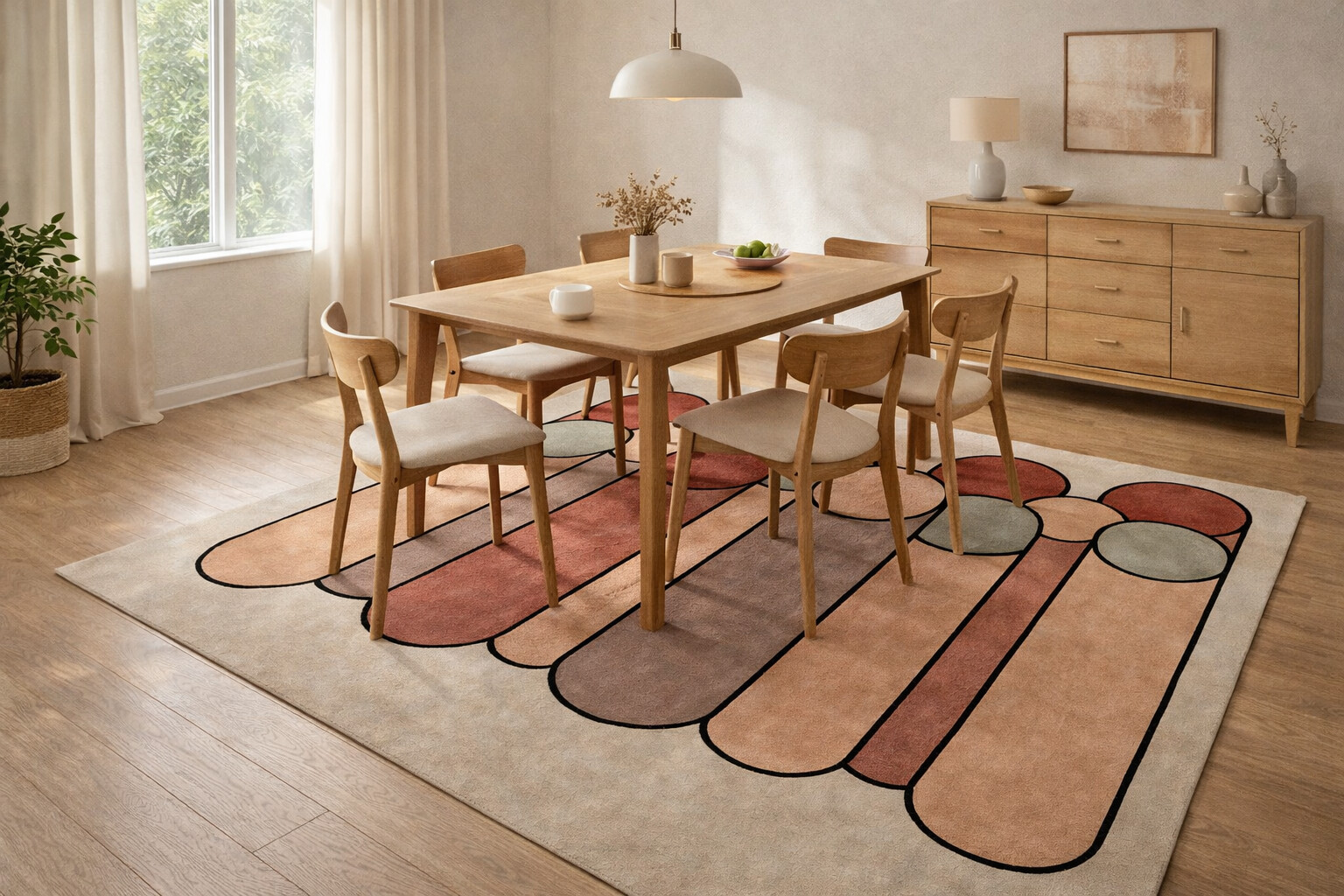 Hand Tufted Modern Woolen Rug Rectangle Dining Rooms Bedrooms and Living Room Available in 5x7 6x9 8x9 and 9x11 Sizes