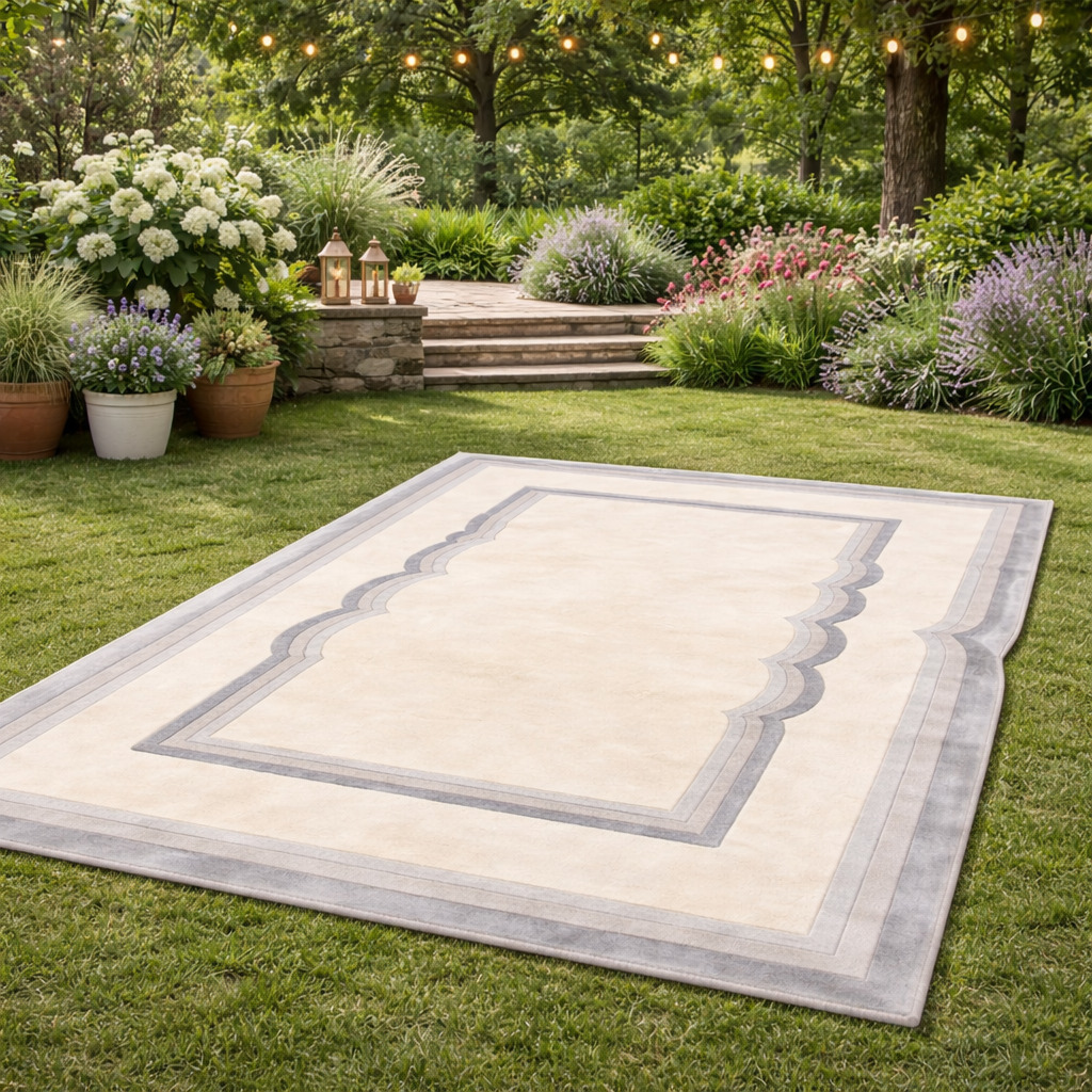 Hand Tufted Wool Rug Cream Dining Rooms Bedrooms Living Rooms  Hallways 5x7 6x9 8x11 9x12 Rectangular Sizes