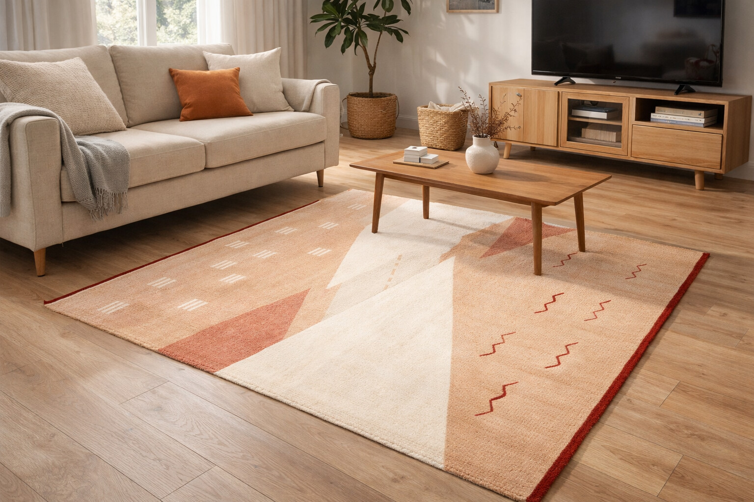 Scandinavian Bohemian Abstract Premium Luxury Hand Tufted Rug for outdoor and living space