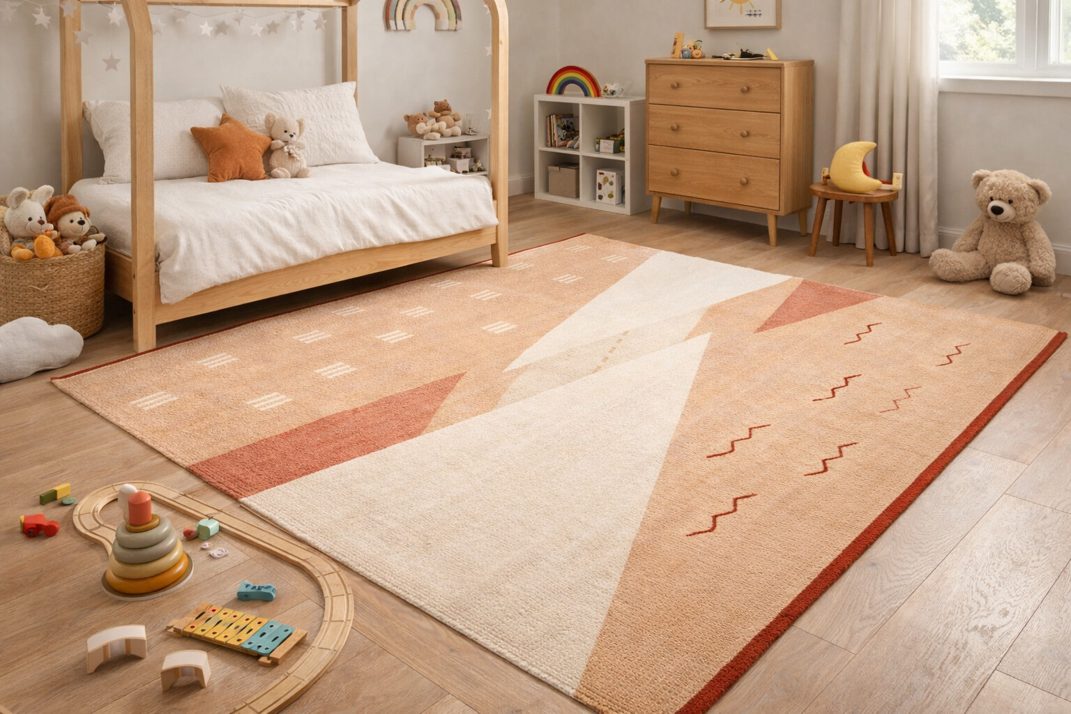 Scandinavian Bohemian Abstract Premium Luxury Hand Tufted Rug for outdoor and living space