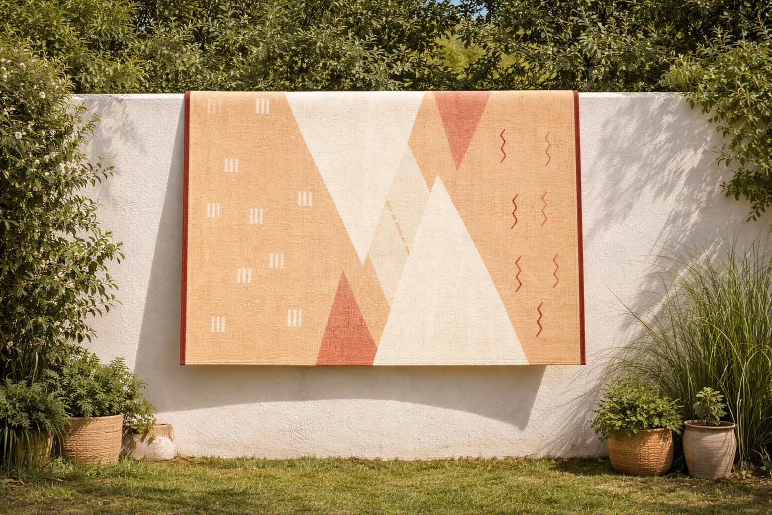 Scandinavian Bohemian Abstract Premium Luxury Hand Tufted Rug for outdoor and living space