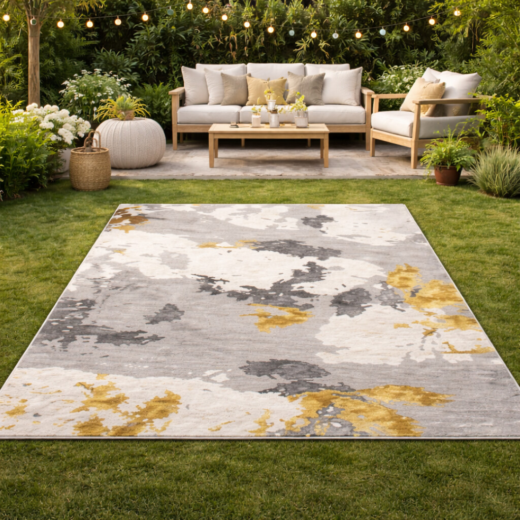 World Serge Lesage Hand Tufted Area Rug for Living and Dining Room