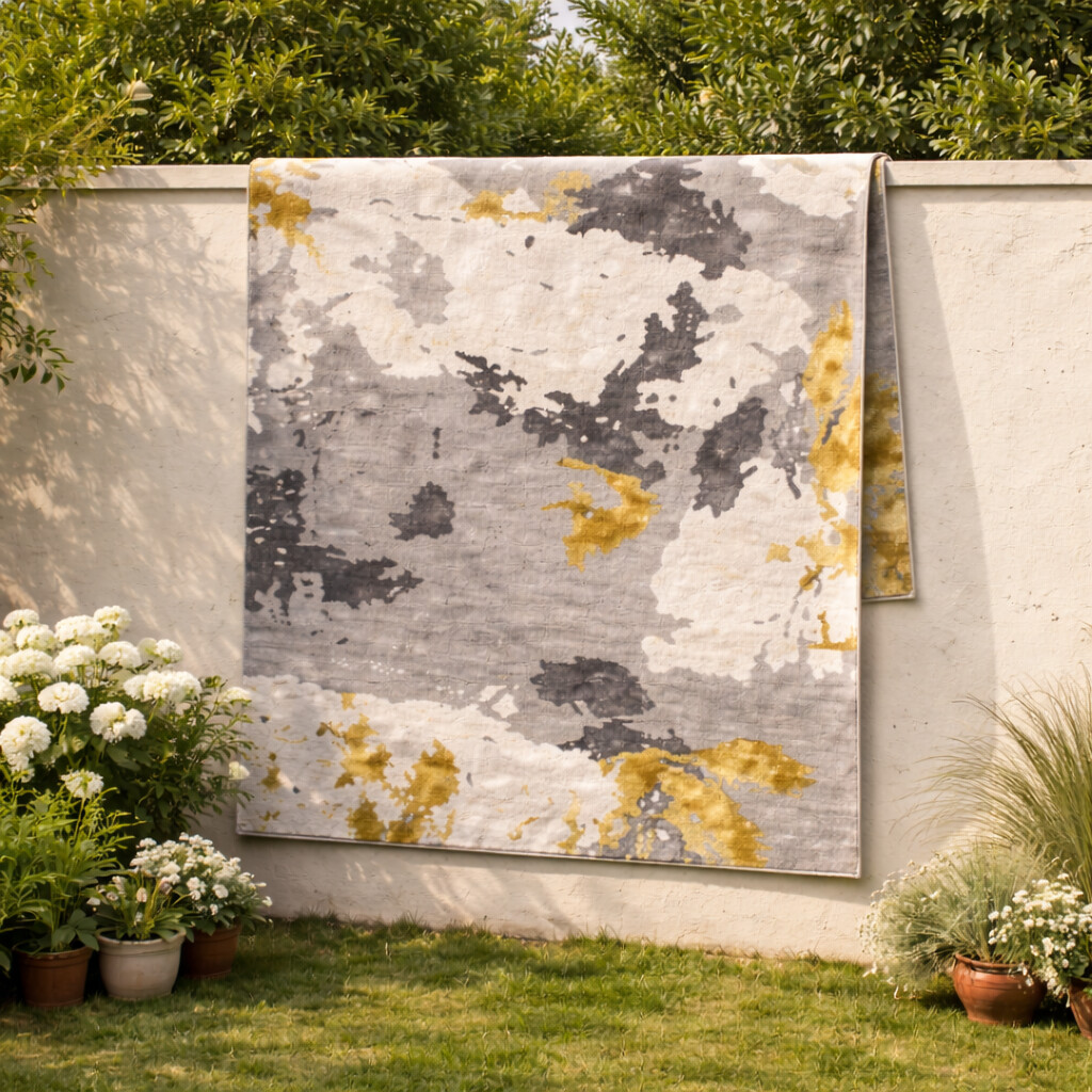 World Serge Lesage Hand Tufted Area Rug for Living and Dining Room