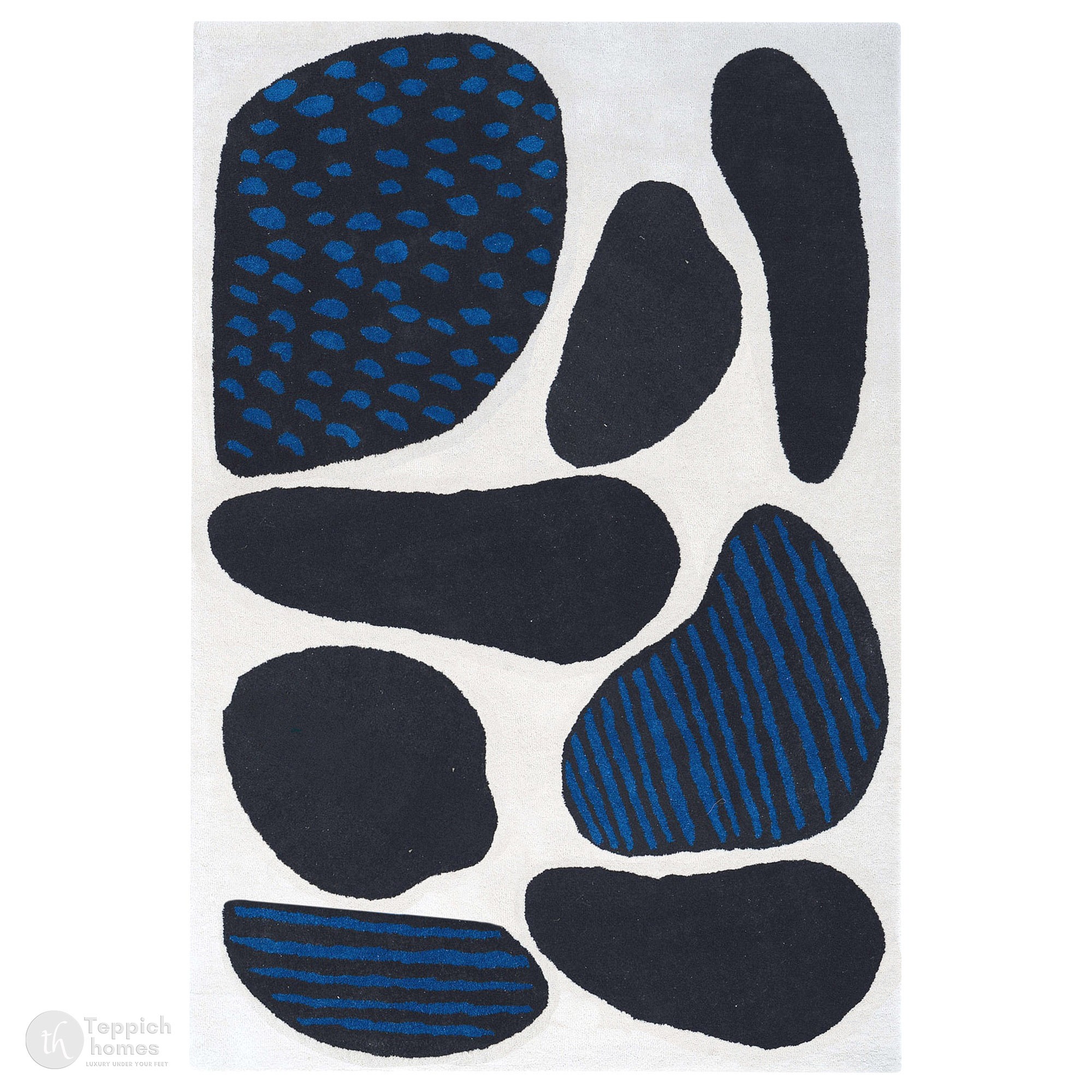 Hand Tufted Wool Rug Natural Multicolor Rectangle5x8 6x10 8x9 9x11 Dining Room Bedroom Living Room  Hallway Stylish Geometric