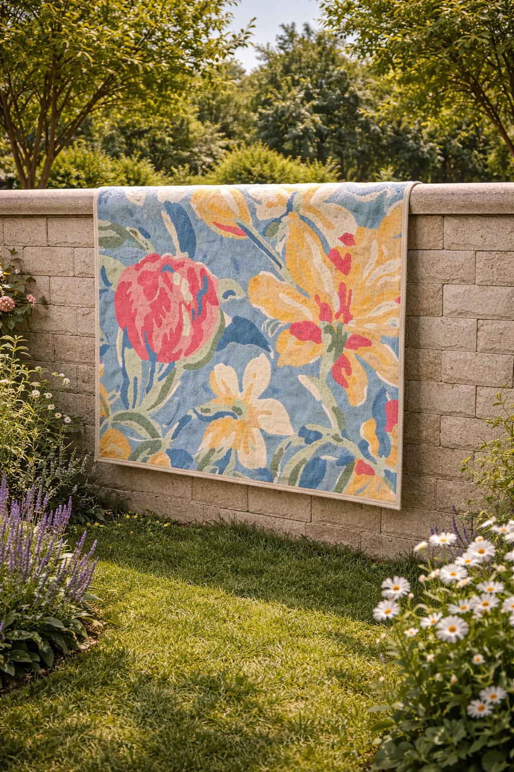 Hand Tufted Multicolor Floral Wool Rug 5x7 6x9 7x9  9x12 Dining Room Living Room Hallway Bedroom Kitchen Contemporary Style