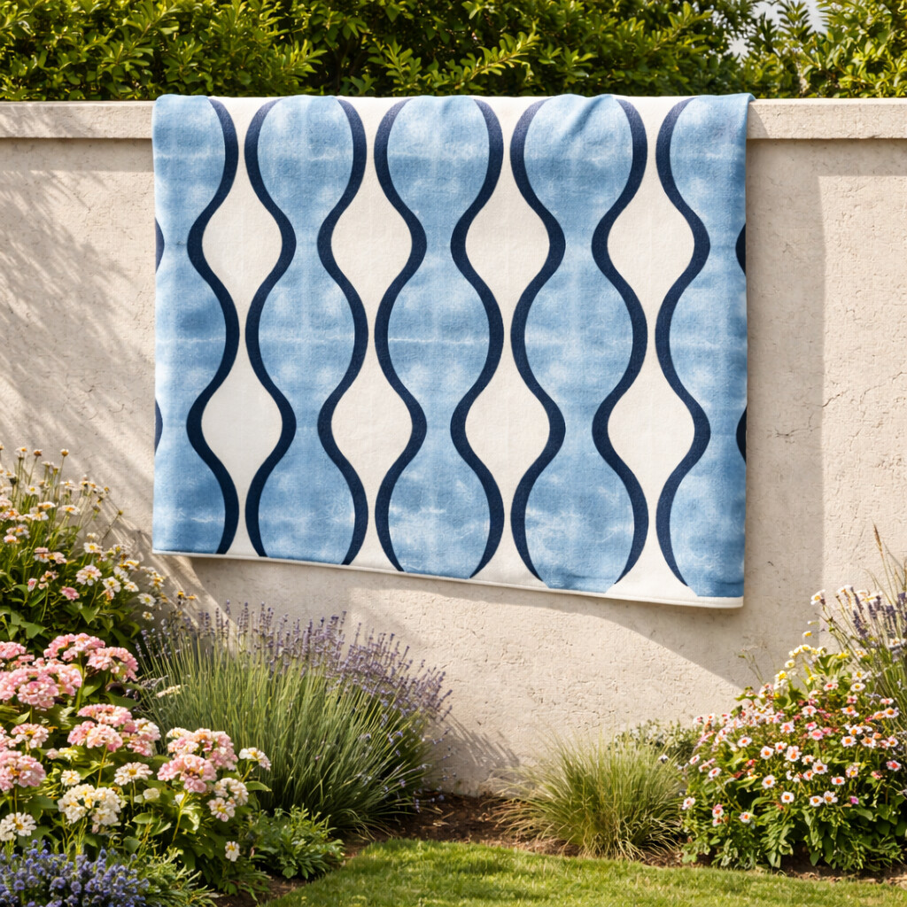 Blue geometric rug  6x9 Rugs for living room  5x8 7x10 8x13 9x12  Hand tufted  Bedroom Living room