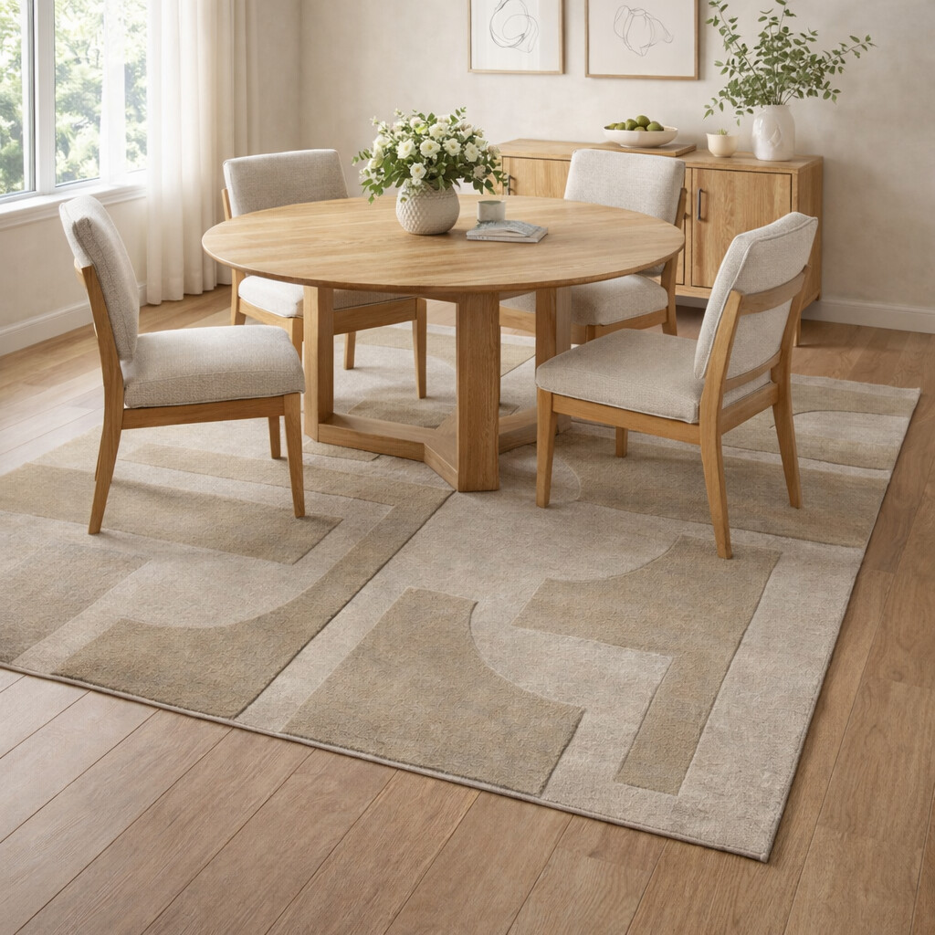 Logan Light Grey Wool Rug for Bedroom and Cozy Space