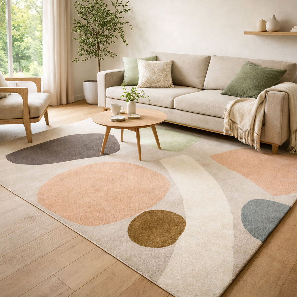 Hand Tufted Wool Area Rug Multicolor Rectangle 5x7 5x8 6x9 8x10 Living Room Dining Room Bedroom and Hallway