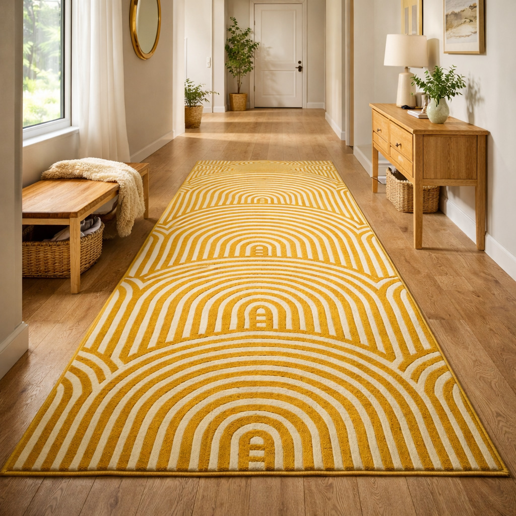 5x7 Rug Yellow Wool Silk 5x8 6x8 Hand Tufted Rug For Living Room Bedroom