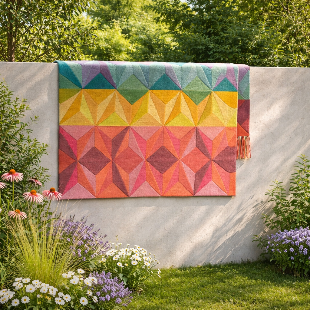 Hand Tufted Weft Textured Woolen Rug for Living Room and coxy room  Rectangle and Modern Rug for Bedroom and Kids Room