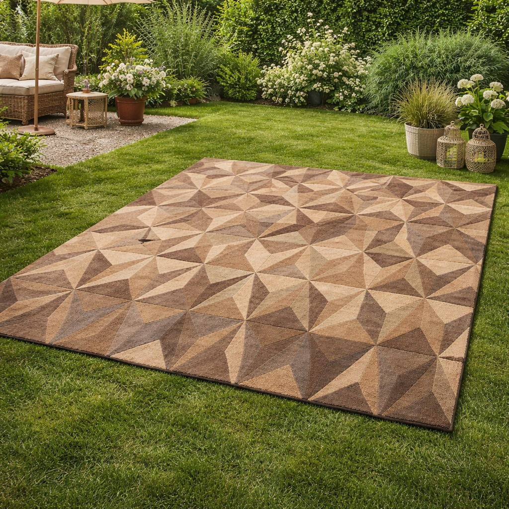 Hand Tufted Wool Area Rug Brown 5x7 5x8 6x9 8x10 Rectangle Living Room Dining Room Bedroom and Hallway