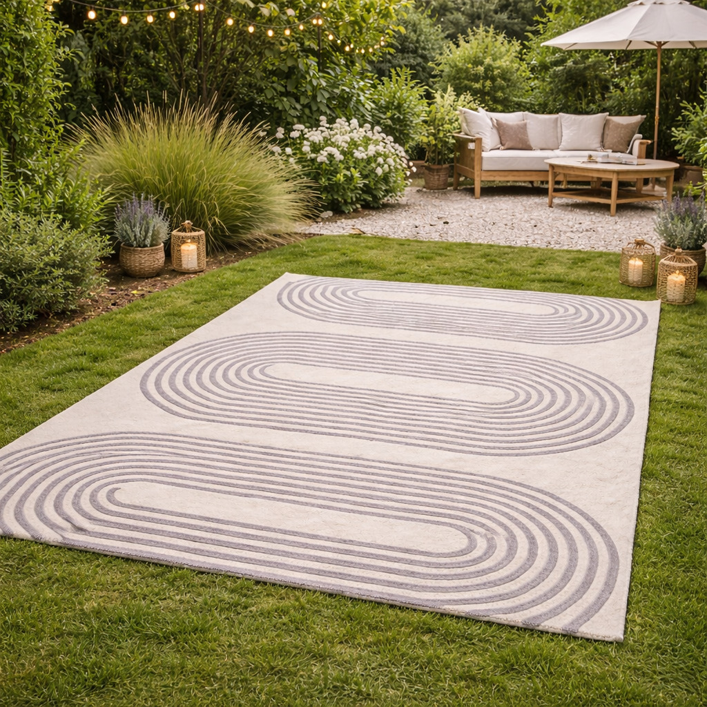 Hand Tufted Beige Wool Area Rug Rectangle 5x7 6x9 7x10 8x13 9x13 Dining Room Hallway Living Room Bedroom