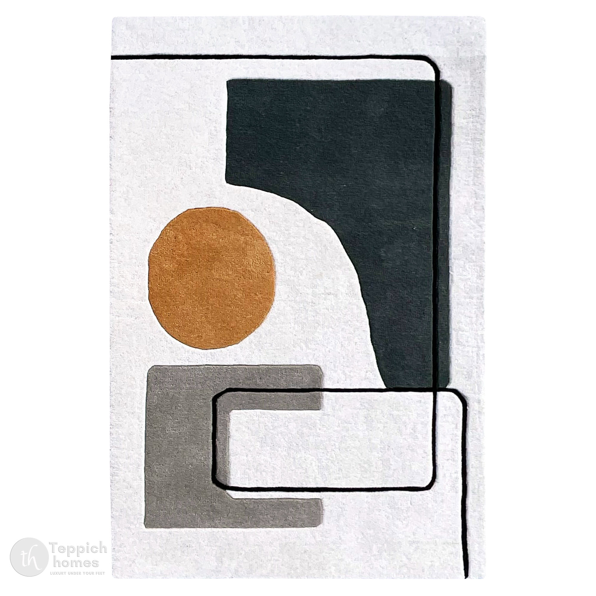 Contemporary Art-Inspired Area Rug