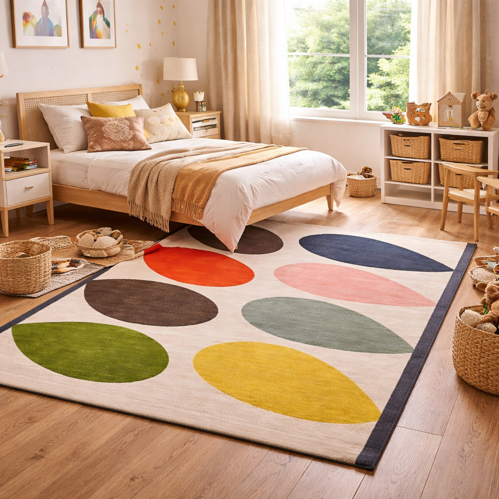 Rug For Living Room White Hand Tufted 5x7 5x8 6x8 6x9 Wool Area Rug Bedroom