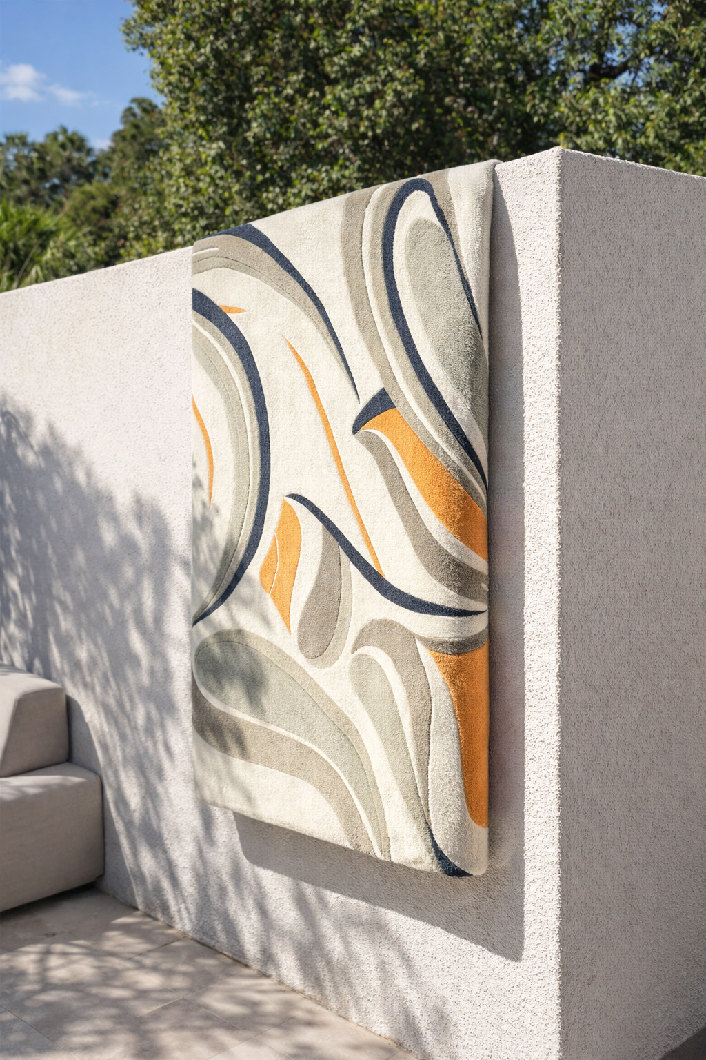 Premium Hand Tufted White Abstract Area Rug Kids Room Living Room Bedroom 5x8 6x10 8x11 9x13