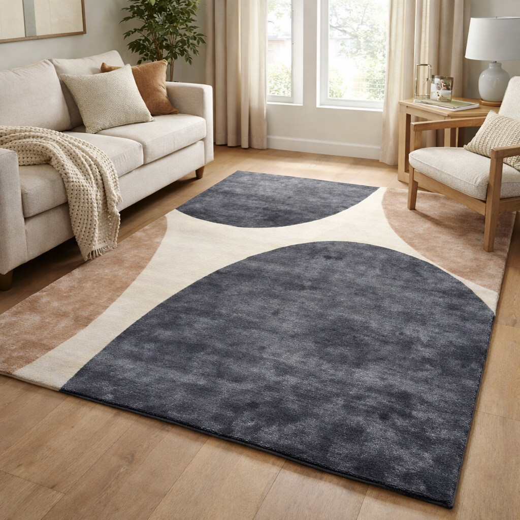 Low Shed- Modern Hand Tufted Rectangular Oval Woolen Rug  Plush Comfort and Elegance for Home
