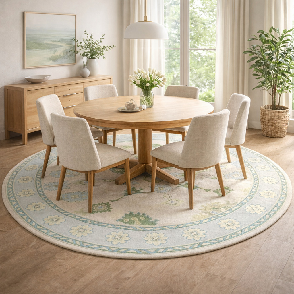 Round area rug 9x9 10x10 knotted carpet Rugs for Living room Hallway 5x5 6x6 Handmade wool carpet 7x7 8x8 Geometric rug