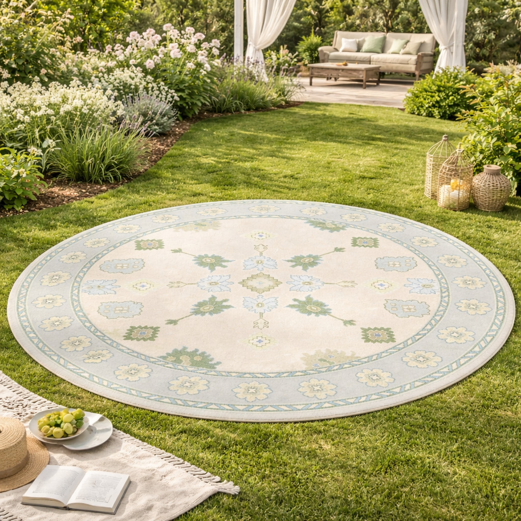 Round area rug 9x9 10x10 knotted carpet Rugs for Living room Hallway 5x5 6x6 Handmade wool carpet 7x7 8x8 Geometric rug