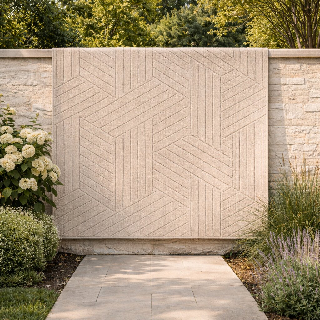 Luxury Beige Geometric Pattern Wool Rug Modern Hand Tufted Area Carpet for Living Room and Bedroom