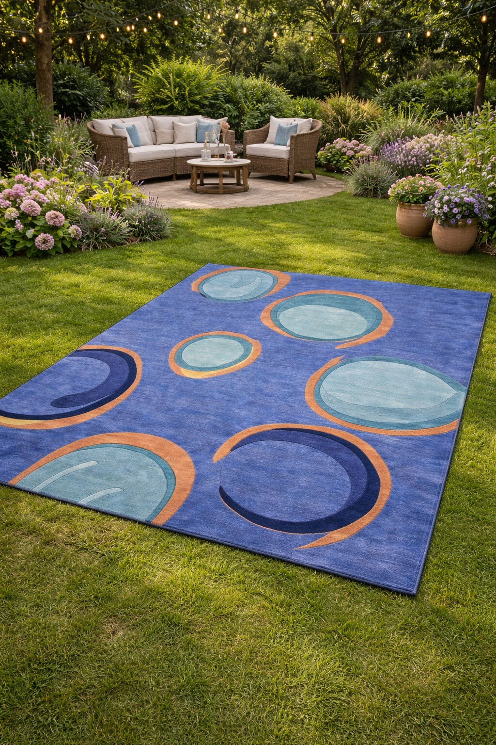 Tufted carpet  5x8 7x10 8x13 9x12  Handmade wool  Blue rugs  Bedroom Living room  Area rug