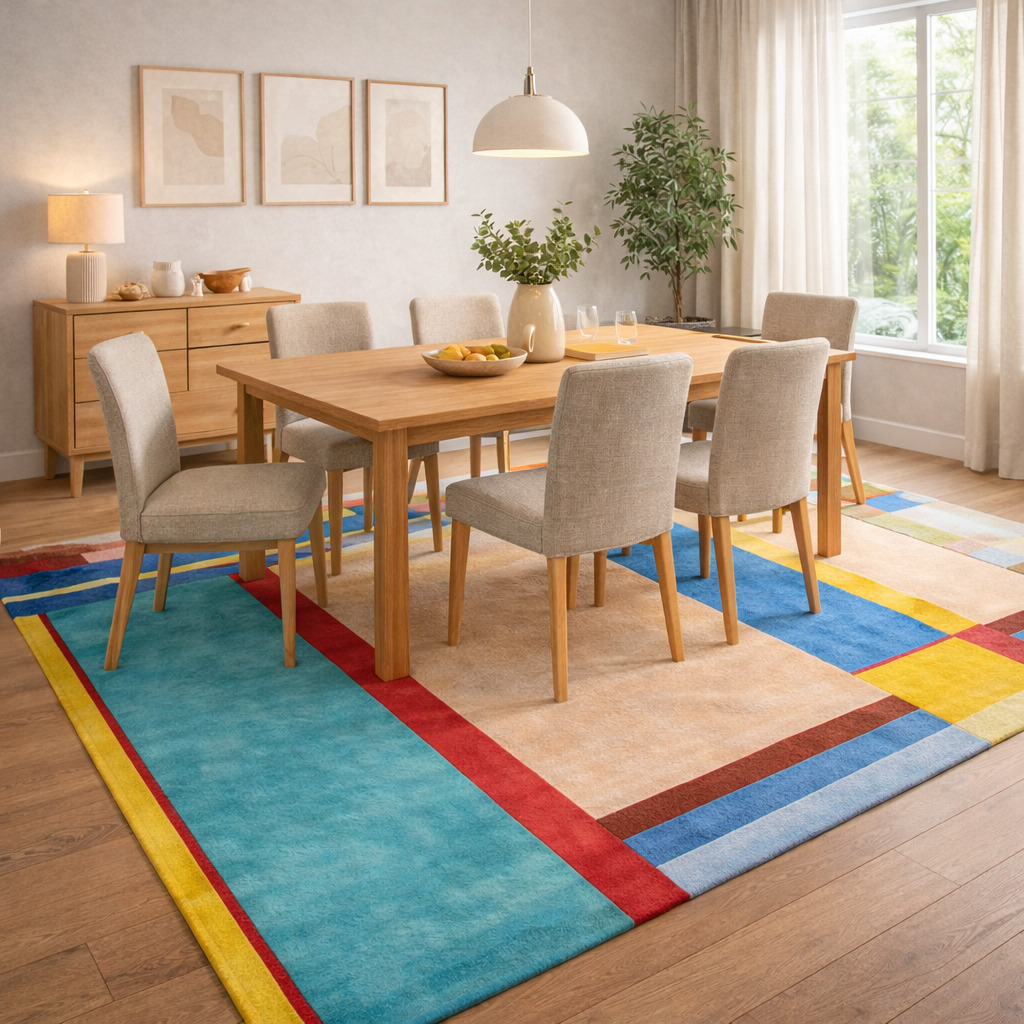 Multicolor Hand Tufted Carpet for Living Room Dining Room and Bedroom  5x6 5x8 6x9 7x9 7x10 9x12