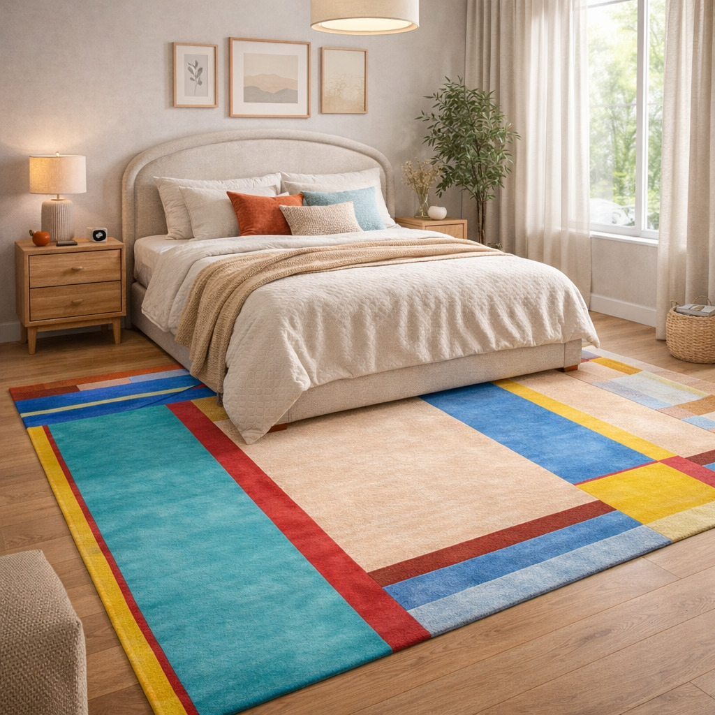 Multicolor Hand Tufted Carpet for Living Room Dining Room and Bedroom  5x6 5x8 6x9 7x9 7x10 9x12