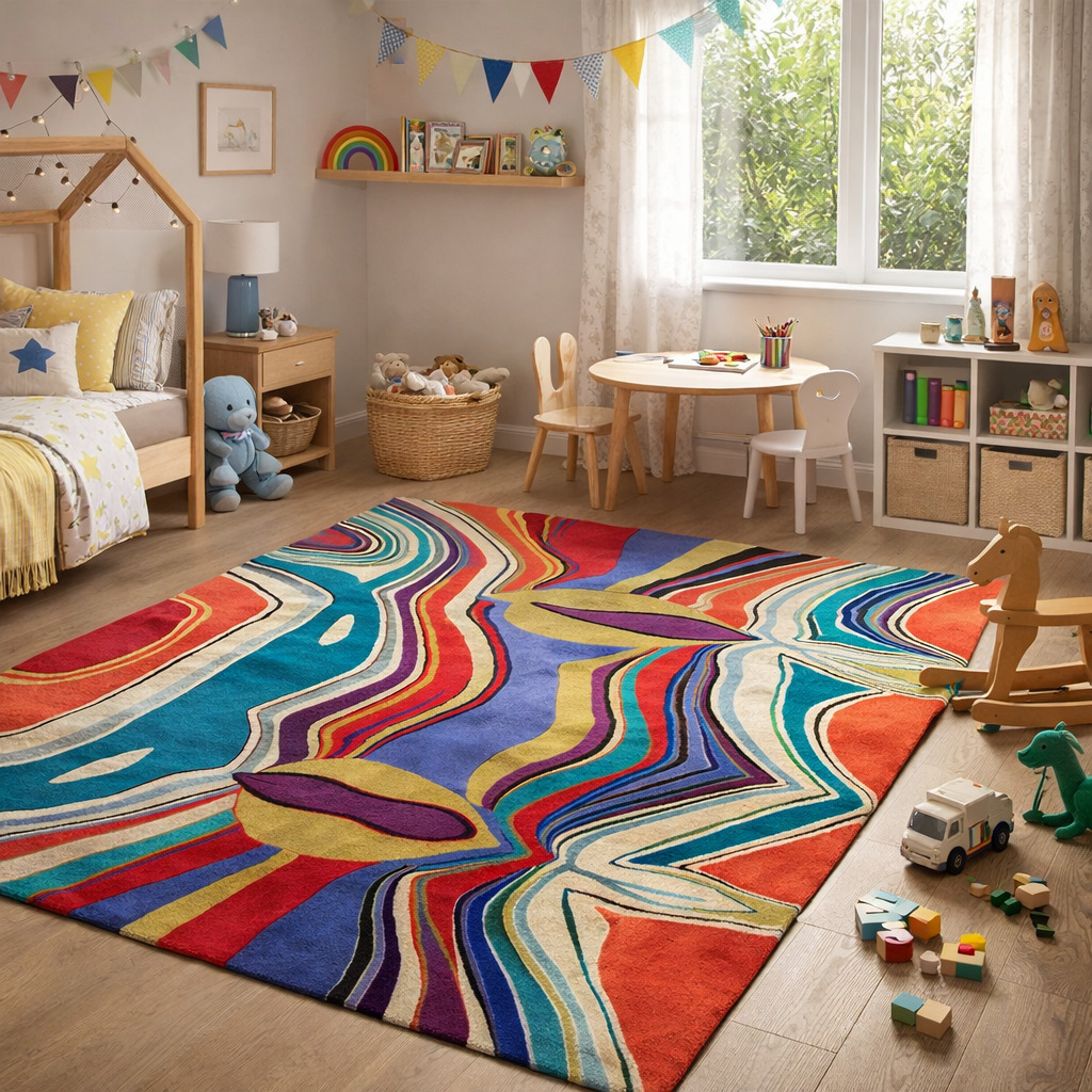 Wool Viscose Carpet Hand Tufted 8x10 8x11 9x10 9x12 Handmade Living Room Multi Color Rug