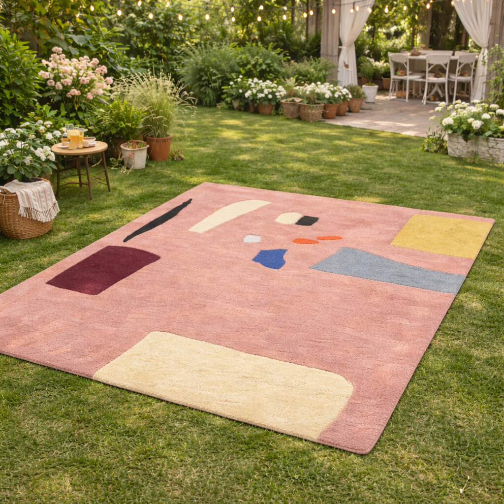 Hand Tufted Multicolor Modern Rug