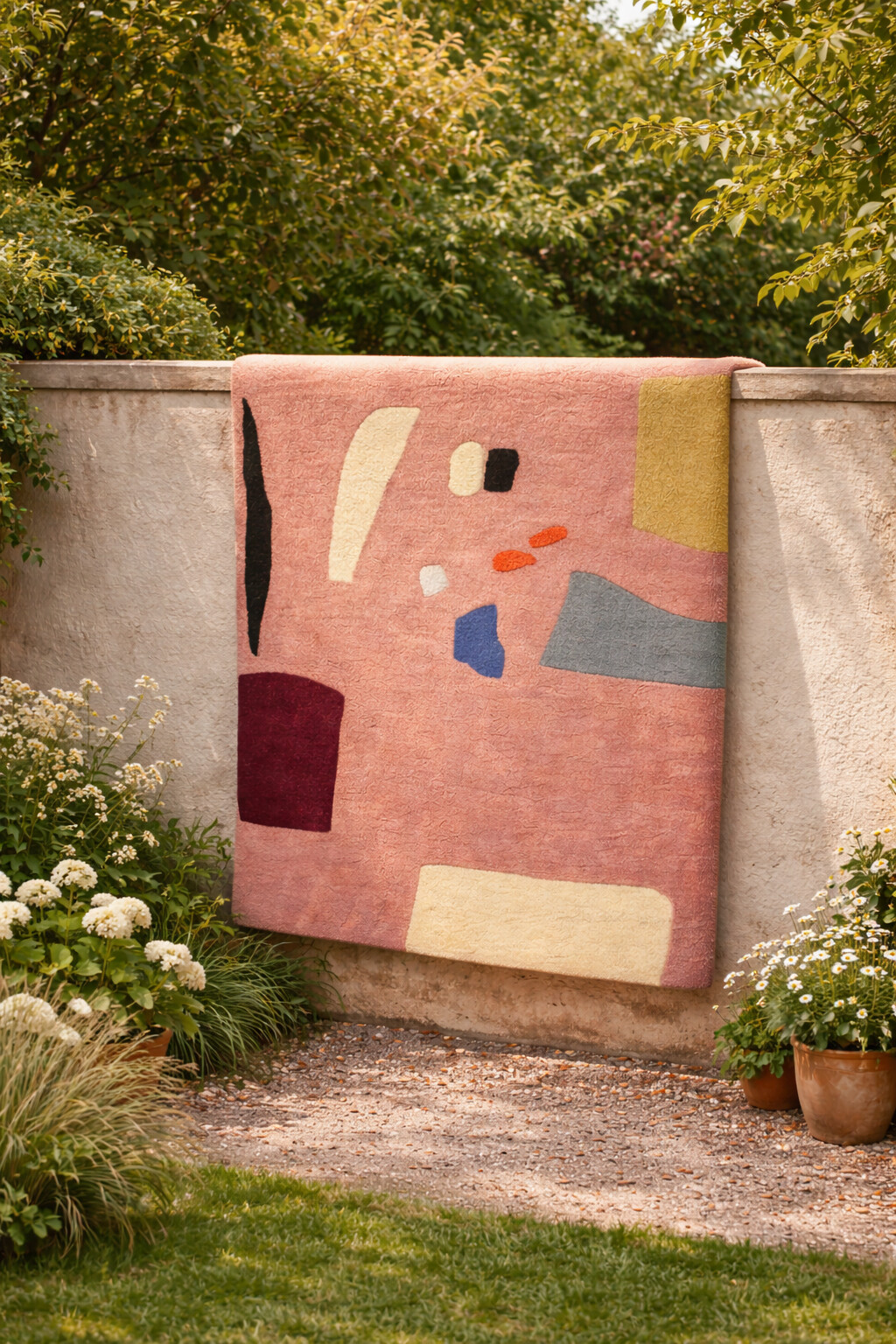 Hand Tufted Multicolor Modern Rug