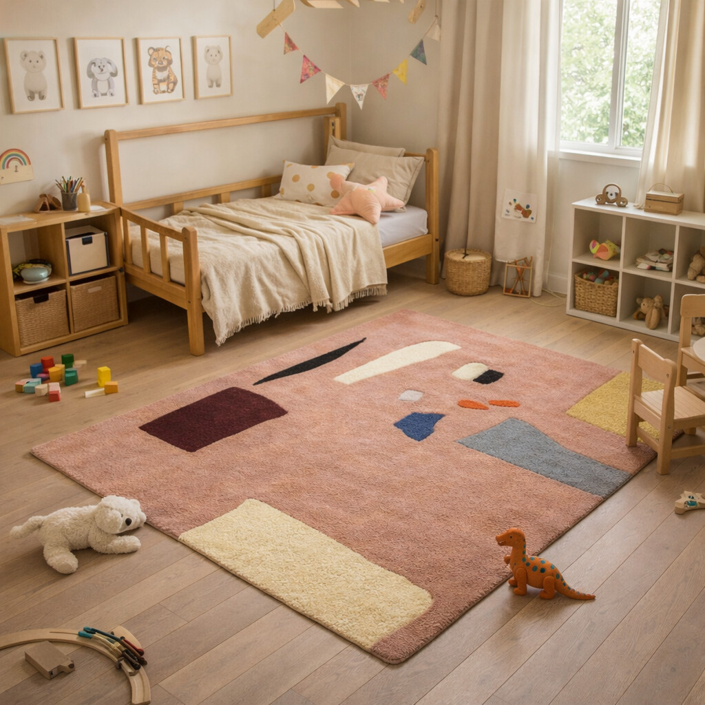 Hand Tufted Multicolor Modern Rug