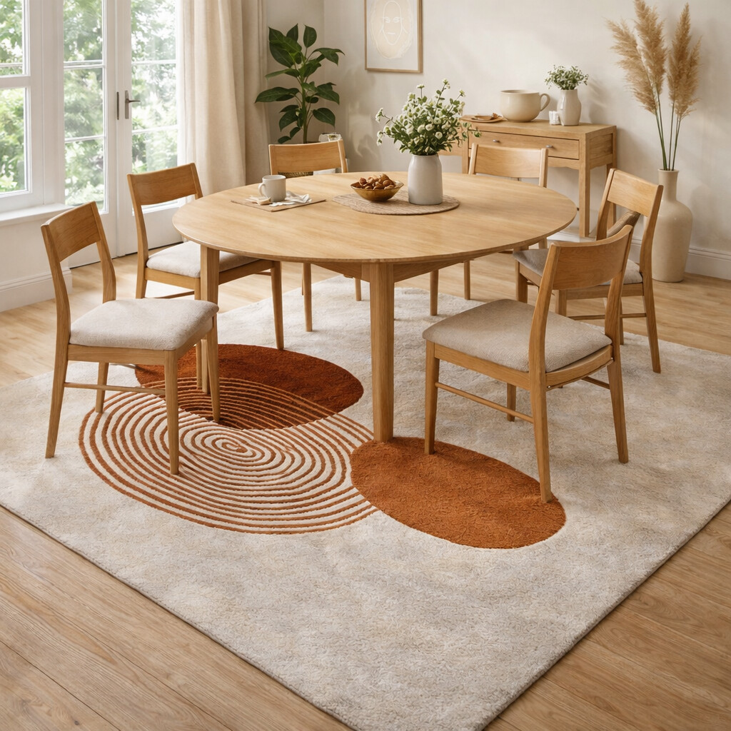 Hand Tufted Wool Area Rug Bedroom 8x10 8x11 9x10 9x12 White Rug Living Room