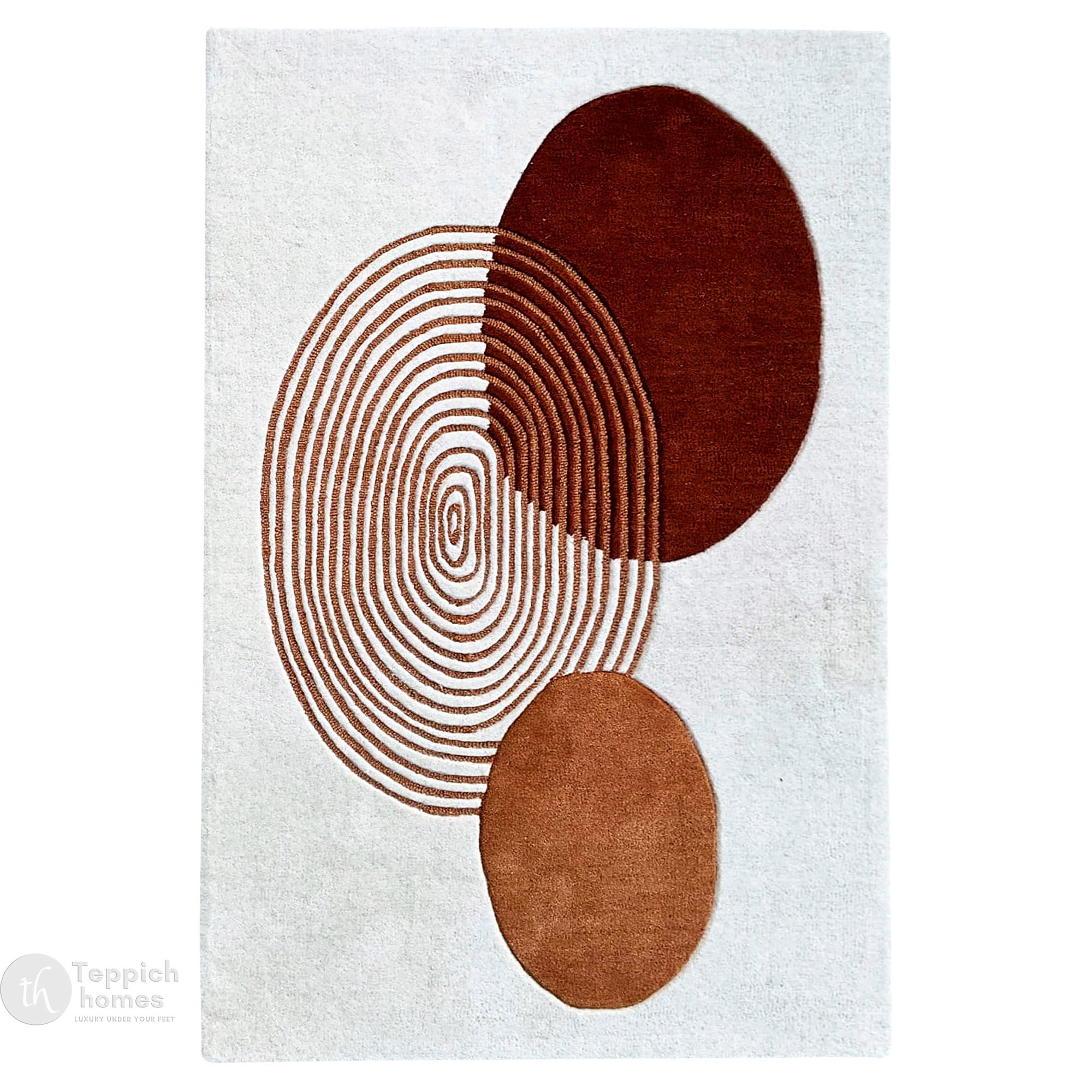 Hand Tufted Wool Area Rug Bedroom 8x10 8x11 9x10 9x12 White Rug Living Room