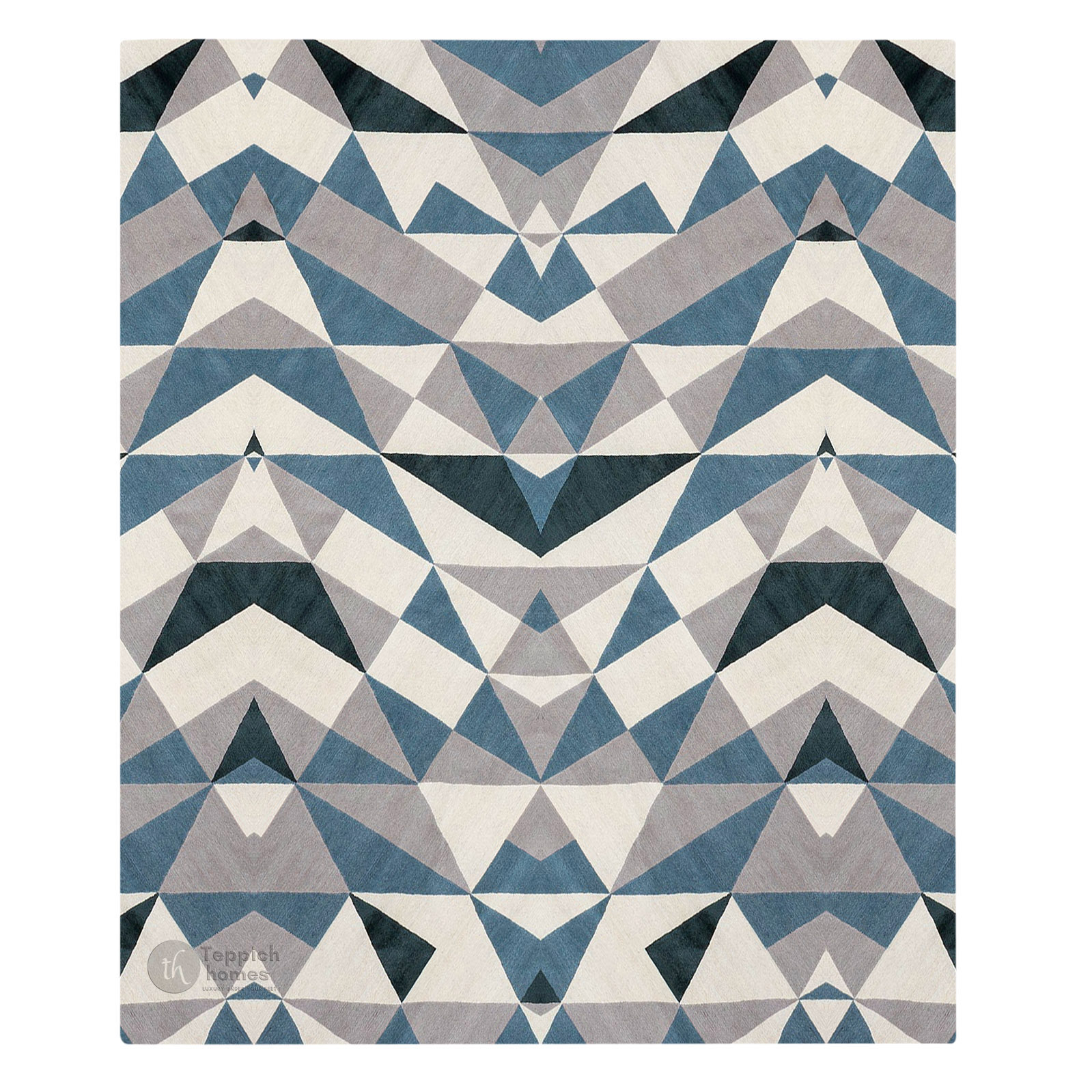 Multi Natural Hand Tufted Wool Rug Available in 5x7 6x8 7x9 and 8x9 Sizes Dining Room Bedroom Living Room  Hallway Geometric Design