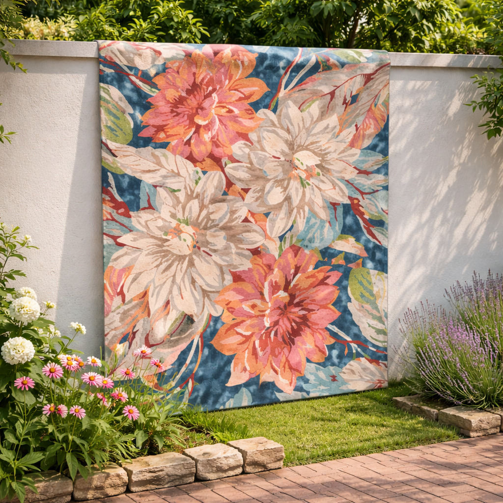 Hand Tufted Floral Wool Area Rug Multi Color 5x7 6x9 7x10 8x10 9x12 Sizes Dining Room Living Room Bedroom or Hallway