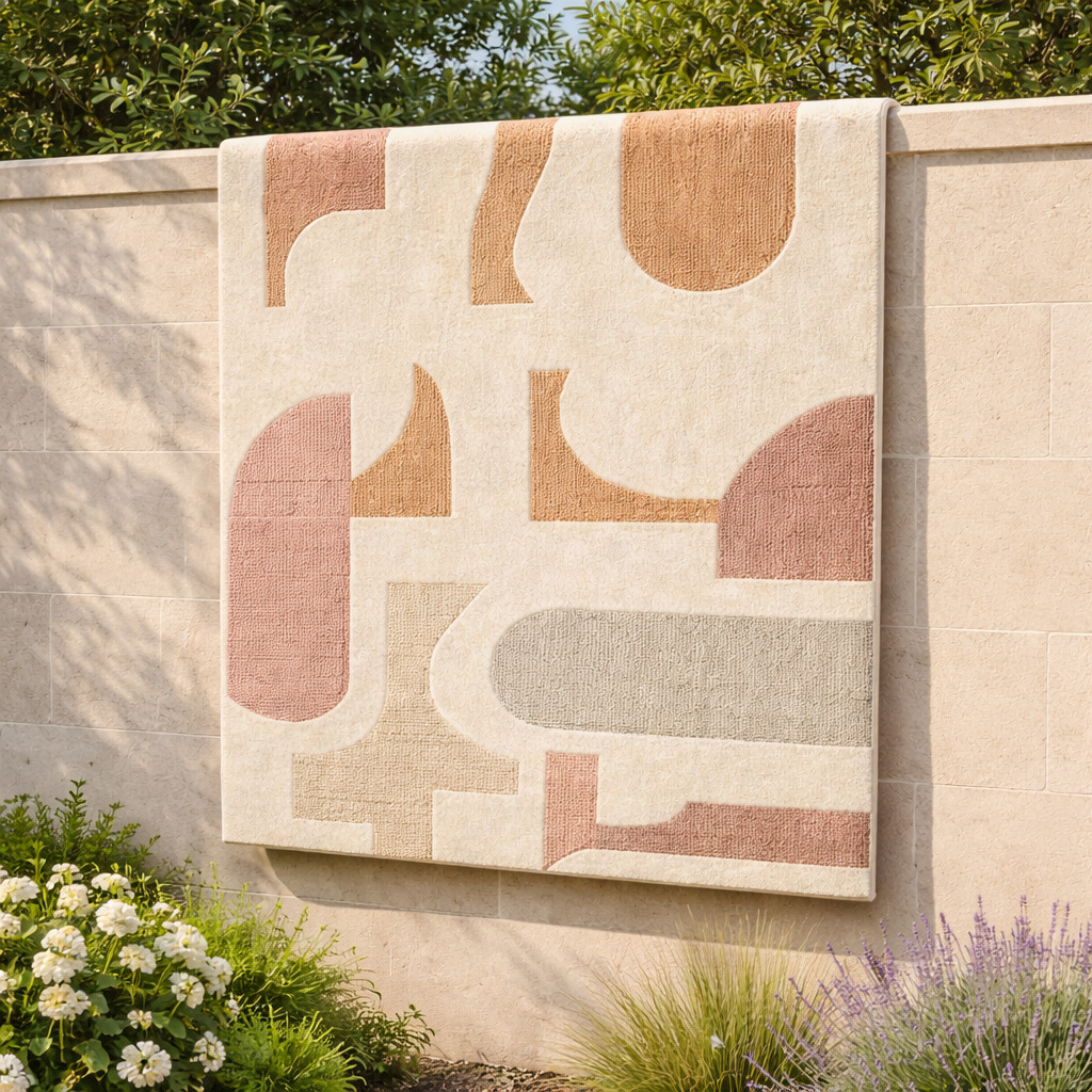 Multi Color Tufted Wool Area Rug  5x7 5x9 6x9 7x9 8x9 Sizes for Living Room Bedroom Dining Room  Hallway