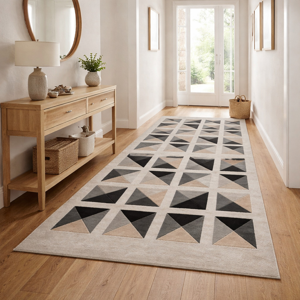 Tufted carpet  5x8 6x9 7x10 8x11  Handmade  Ivory area rugs  Bed Kids Living room  Geometric rug