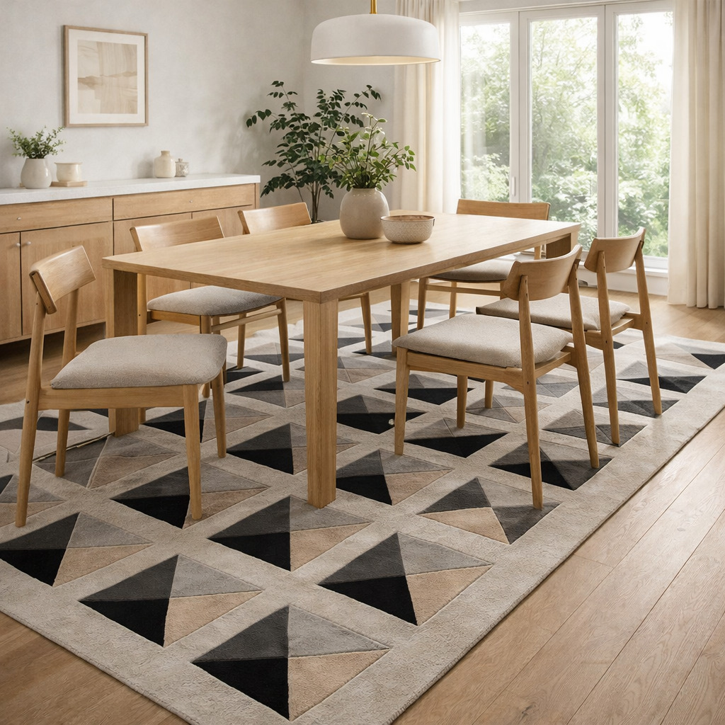 Tufted carpet  5x8 6x9 7x10 8x11  Handmade  Ivory area rugs  Bed Kids Living room  Geometric rug