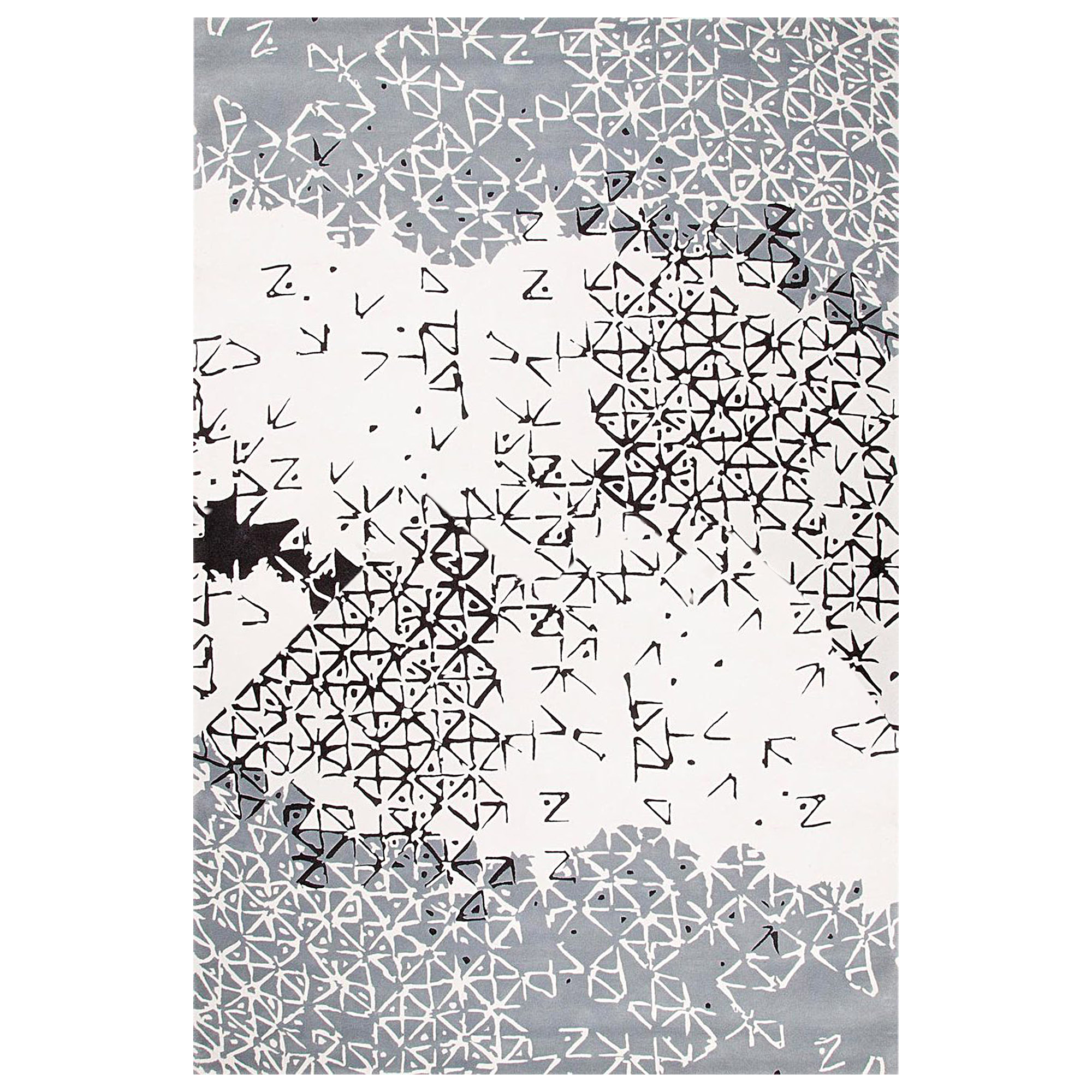 Tufted Batik Ubud Rug for Bedroom and Living Space