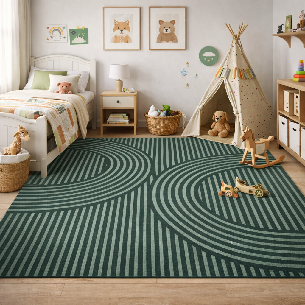 Handmade rug  11x13 10x14 9x12 8x10  Tufted wool  Green color rugs  Hallway Living room carpet