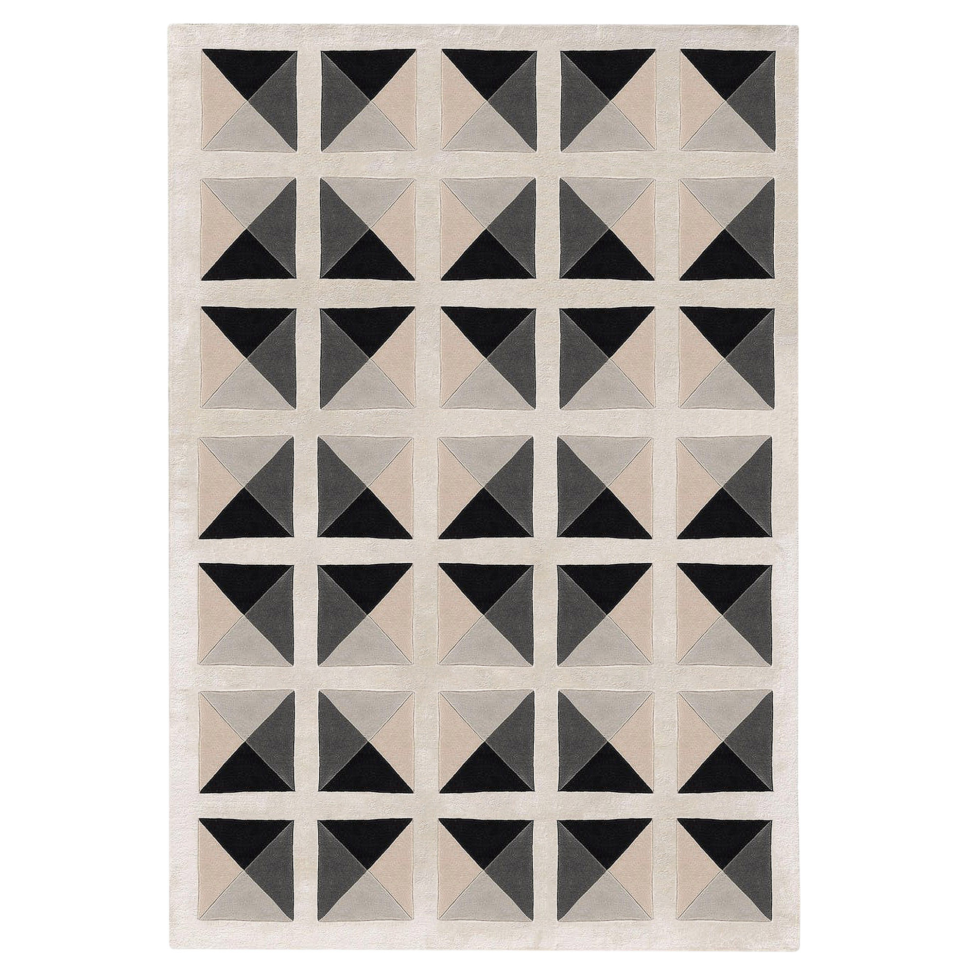 Tufted carpet  5x8 6x9 7x10 8x11  Handmade  Ivory area rugs  Bed Kids Living room  Geometric rug