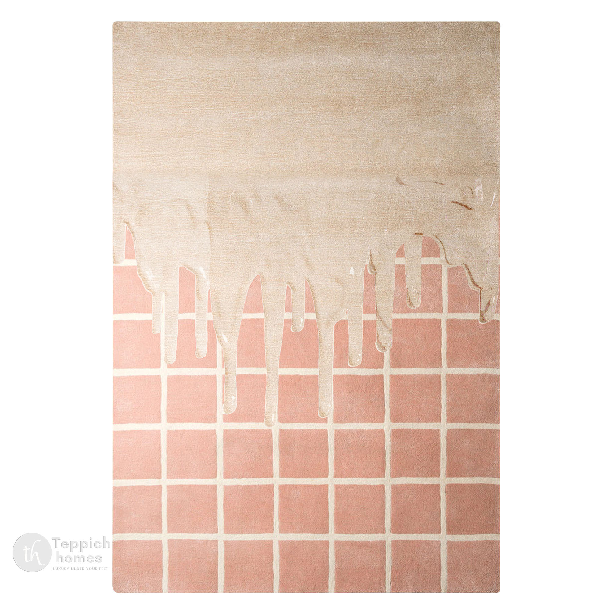 Hand Tufted Rectangle  Wool Rug 5x7 6x9 7x10 8x13 9x13 Pink Dining Room Living Room Hallway Kitchen Bedroom Dcor