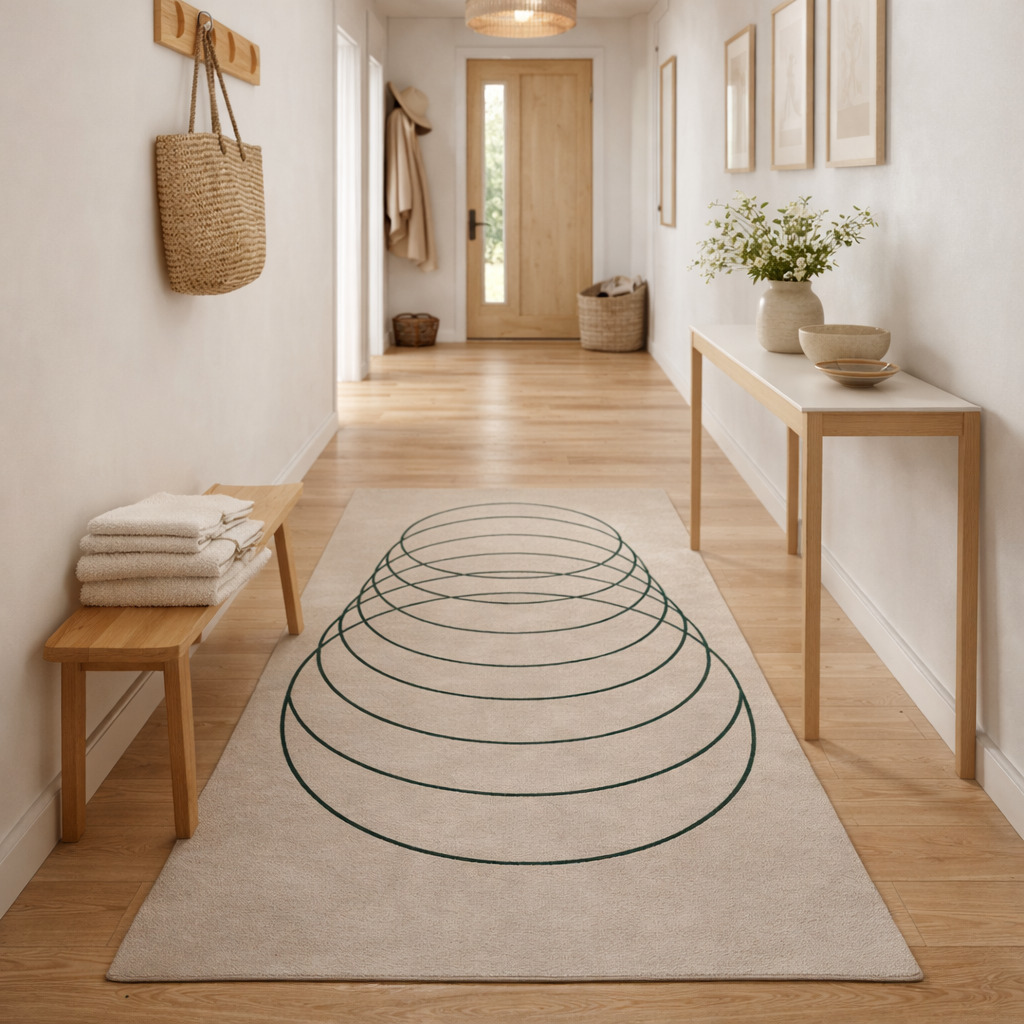 Tufted Beige Wool Rug Dining Room Living Room Bedroom  Hallway 5x7 7x9 8x11 9x12 Sizes