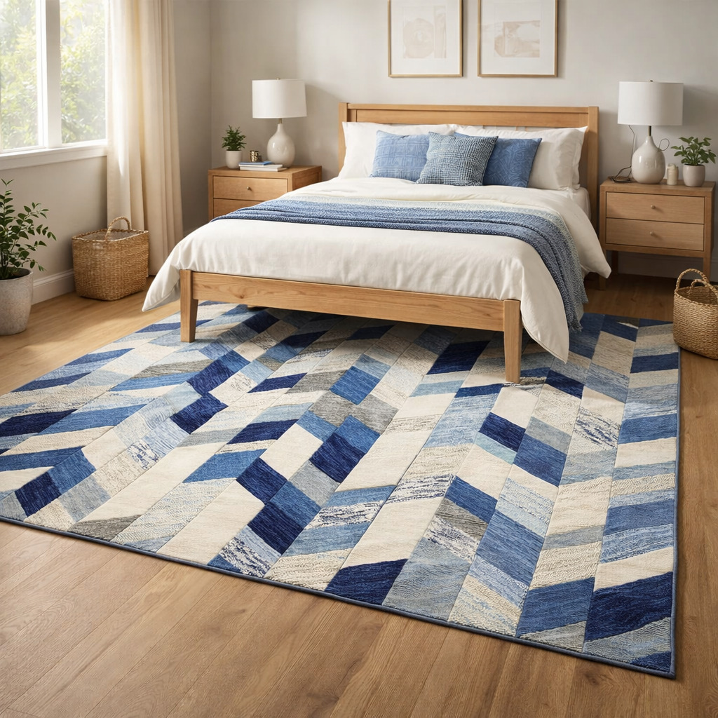 Hand Tufted Multicolor Abstract Woolen Carpet Dining Rooms Bedrooms and Living Rooms 5x7 6x9 8x9 9x11