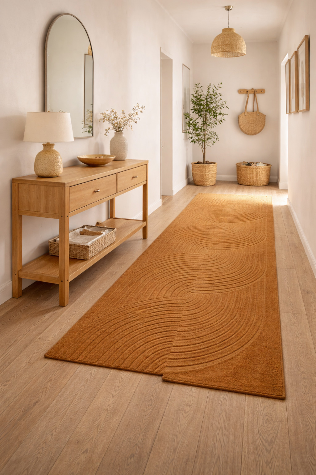 Hand Tufted Rectangle  Wool Rug 5x7 6x9 7x10 8x13 9x13 Brown Dining Room Living Room Hallway Kitchen Bedroom