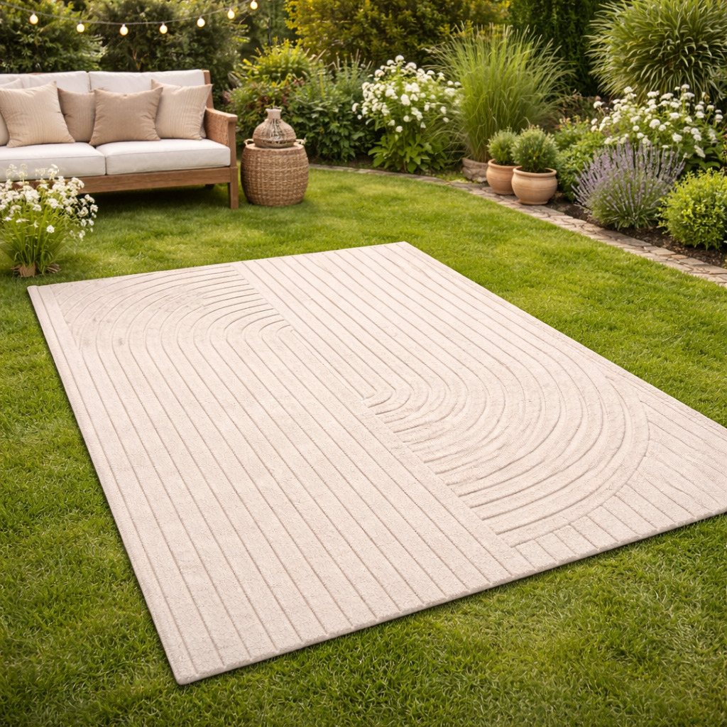 Tufted Muuto Relevo Rug for Bedroom and Living Space