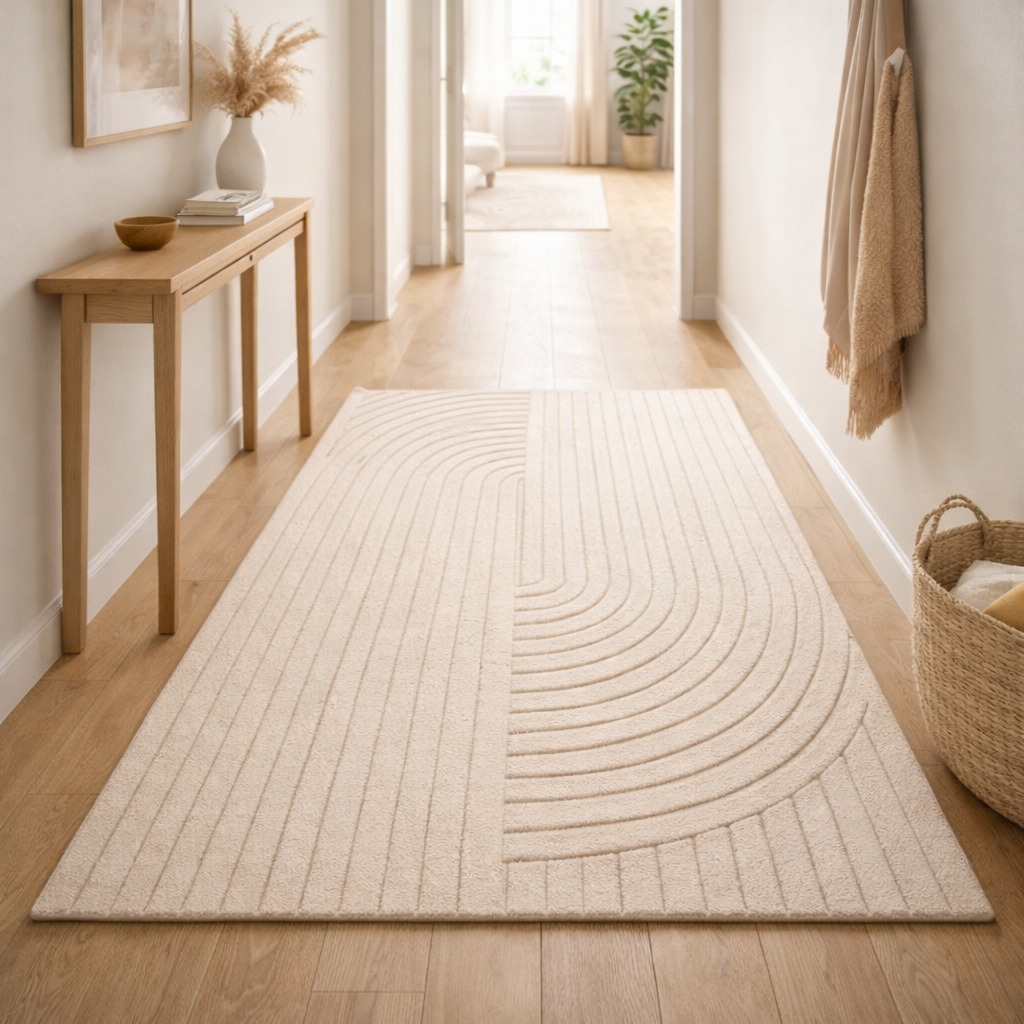 Tufted Muuto Relevo Rug for Bedroom and Living Space