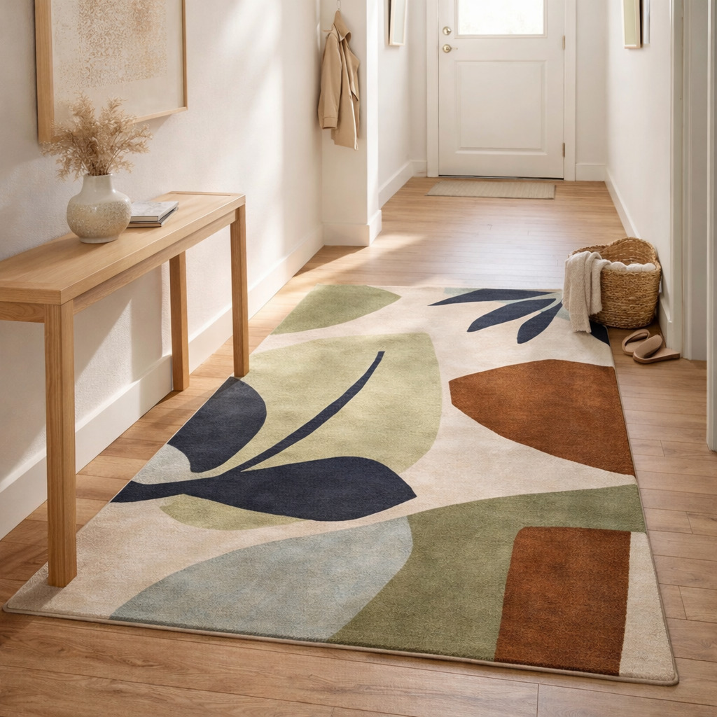 Hand-Tufted Green Area Rug 6x8 6x9 6x10 7x10 Living Room Tufted